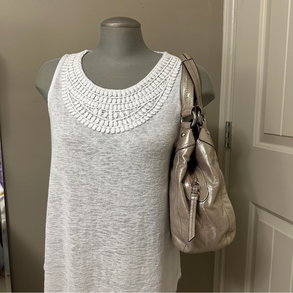 Authentic Coach Bag in Metallic Gold - Picture 12 of 15